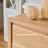 Meuble TV Style Contemporain Chêne 3 portes