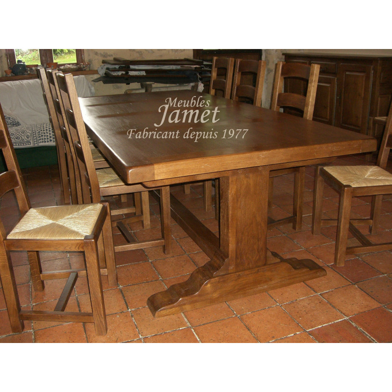 Table pied poutre