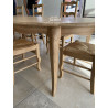 Table ovale fabrication sur mesure en chêne massif 3 allonges