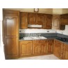 Cuisine rustique en bois angle droit - MEUBLES JAMET