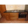 Petite cuisine rustique fonctionnelle en bois - MEUBLES JAMET