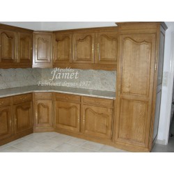 Cuisine rustique en bois terne - MEUBLES JAMET