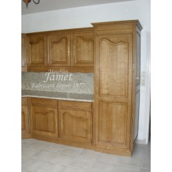 Cuisine rustique en bois terne - MEUBLES JAMET
