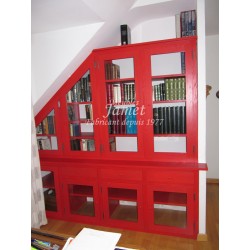 Bibliothèque sur mesure en bois - MEUBLES JAMET