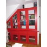 Bibliothèque sur mesure en bois - MEUBLES JAMET