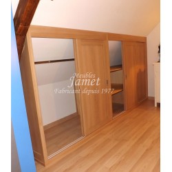 Dressing Contemporain en bois lisse - MEUBLES JAMET