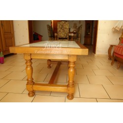 Table de salon en bois effet pierre - MEUBLES JAMET