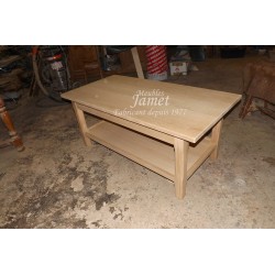 Table de salon en bois fin beige - MEUBLES JAMET