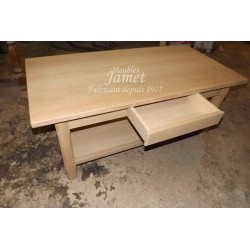 Table de salon en bois fin beige - MEUBLES JAMET