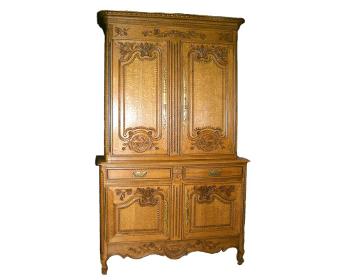 Buffet deux corps rustique