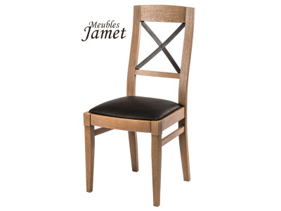 Chaises Bois et Tissu